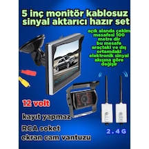 5 Monitör Kablosuz Görüntü Aktarıcı Bus Kamera Seti