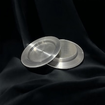 2'li Alüminyum Künefe Tabağı 17,20 Cm Gümüş