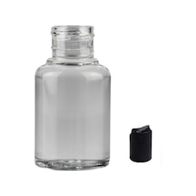 30ml Pet Şeffaf Şişe Disctop Kapak, 12 Adet, Dezenfektan Şişesi, Kozmetik Şişe, Şampuan Şişesi, Plastik Şişe, Aroma Şişesi Şeffaf