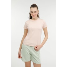 Lumberjack 11ct122 Basıc C Neck 4fx Somon Kadın Kısa Kol T-shirt 101503778 001