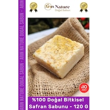 Safran %100 Doğal Güzel Kokulu El Yüz Saç Vücut Orijinal Bitkisel Safran Sabunu 120g - 10 Adet Karışık
