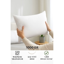 Premium Silikon Yastık 1000 Gram Beyaz