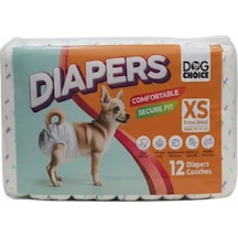 Dog Choice Diapers Köpek Bağlama Bezi Xs Boy 12 Li Paket Erkek Köpek Alt Bezi