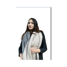 Ladycolor Çantadepo Çift Taraflı Kadın Ekose Atkı Şal-omuz Şalı Taş