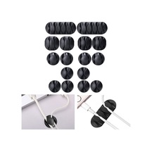 Çok Amaçlı Kablo Tutucu Akrilik Güçlü Yapışkanlı Organizer Düzenleyici 16 Parça Set Kolay Kullanımlı 4915