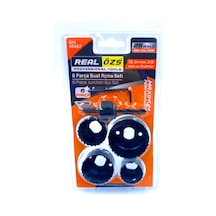 6 Parça Buat Açma Panç Seti 38-54mm- 3/8 Hex - Anahtar