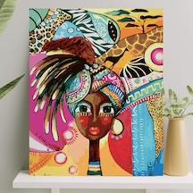 Palmiye Hobi Sanat Sayılarla Boyama Tuval Seti Fırça Boya Dahil Çıtalı 40x50 Cm - Karnaval