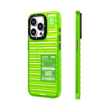 İphone 15 Pro Max Uyumlu Kılıf Şeffaf Renkli Tasarım Youngkit Fluorite Serisi Kapak Yeşil