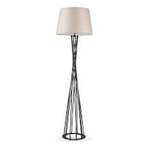 RIOLIGHT RETRO SİYAH METAL LAMBADER KREM BAŞLIK ÇAP: 45CM