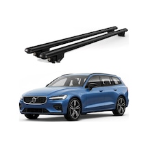 Kanca Volvo V90 Sw 2016 Ve Sonrası Uyumlu Siyah Kilitli Ara Atkı 120cm Port Bagaj Tavan Barı