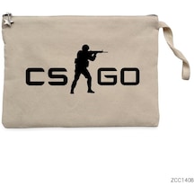 Counter Strike Csgo Logo Clutch Astarlı Cüzdan / El Çantası