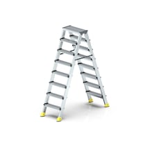 Narvon 8+8 Basamaklı Lüx Çift Çıkışlı Alüminyum Merdiven
