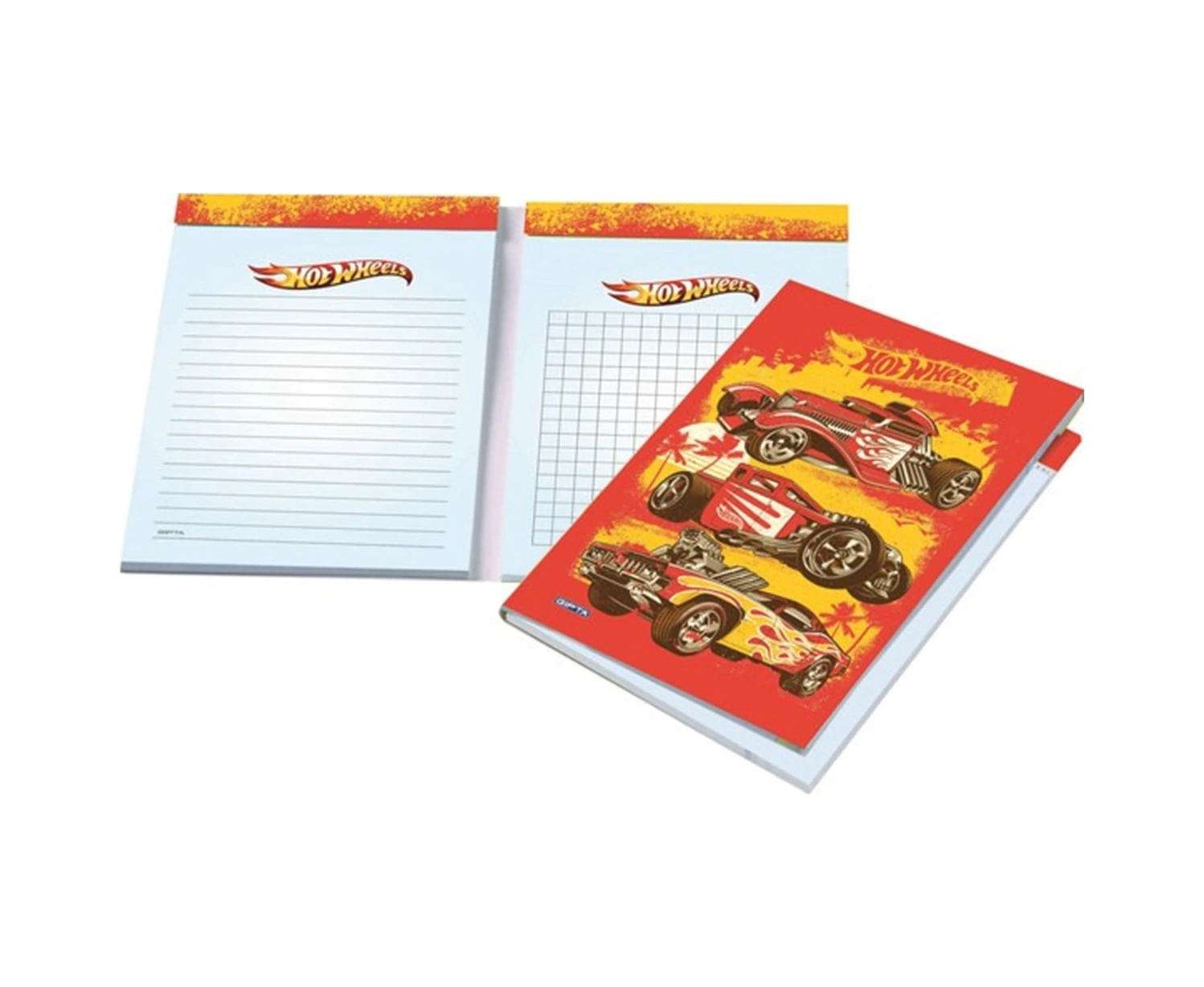 Hot Wheels A7 İkili Mini Bloknot Stand Çok Renkli