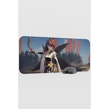 Kujou Sara Genshin Impact Anime Oyuncu V2 - 70x30 Xl Gaming Mouse Pad Fare Altlığı