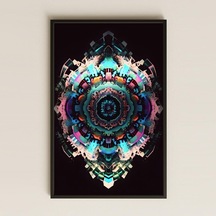 Uv Baskılı Mandala Pvc Tablo - Neon Rüyası