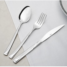 Nehir 12 Adet Fiesta Saten Yemek Çatal 304 Kalite 3 mm Gümüş