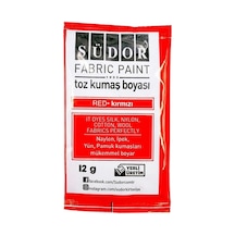 Kumaş Boyası Toz 12 Gr 1 Adet Südor Toz Kumaş Boyası Kot Pantalon Gömlek Tişört Tekstil Kumaş Boyası 1 Adet Kırmızı
