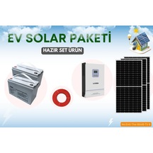 Çamaşır Makinesi - Buzdolabı -tv - Aydınlatma Hazır Güneş Enerji Seti Monokristal Güneş Panelli-121494