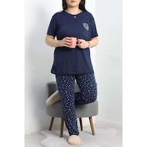 Seka Store Seka Büyük Beden Poliviskon Pijama Takımı Lacibeyaz - 50161.1048. Çok Renkli