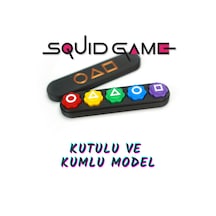 Squid Game Beş Taş - Kutulu Ve Kumlu Model - Renkli Taş Gonggi