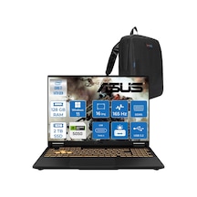 Asus TUF Gaming F16 FX608JHR-WRV055P29 i7-14650HX 128 GB 2 TB SSD 8 GB RTX5050 16" W11P Dizüstü Bilgisayar + Çanta