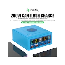 Relife Rl-304r 260 Watt 5 Portlu Wireless Özellikli Akıllı Şarj İstasyonu