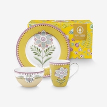 Sarı Porselen Tabak Seti 21 Cm