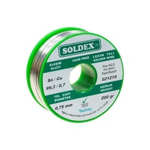 Soldex Kurşunsuz Lehim Teli 0,75 Mm 200 Gr Sn99.3 Cu0.7