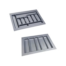 Çekmece İçi Kaşıklık ve Kepçelik Set 67 x 49 cm Gri