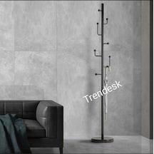 Modern Metal Siyah Ayaklı Askılık Elbise Askısı 165 30 Cm Siyah