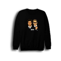 How I Met Your Mother Baskılı Bisiklet Yaka Sweatshirt Siyah