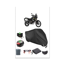 Siyah Yamaha Tenere 700 Arka Çanta Kilit Uyumlu Su Geçirmez Branda Motosiklet