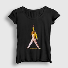 Presmono Kadın Pose Queen Freddie Mercury T-Shirt