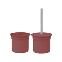 Ham+hüp Pipetli Silikon Bardak Seti Velvet Rose / Powder Grey