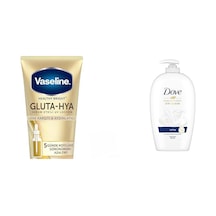 Gluta Hya Serum Etkili Uv Losyon Leke Karşıtı Ve Aydınlarıcı 200 Ml + Dove Nemlendirici Sıvı Sabun Caring 450 Ml
