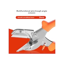 Yaleker Çok Amaçlı Açı Kesici - 45 Ve 90 Doğru Açı, Kanal Kesim, Ahşap İşleri, U Tipi Kenar Kapama İçin Profesyonel Araç Turuncu