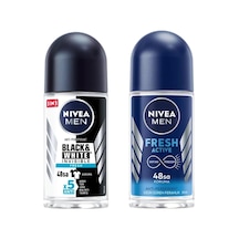Men Erkek Roll On Deodorant Fresh 50 Ml X2 + Men Erkek Roll On Deodorant & Invisible Fresh 48 Saat Anti-perspirant Koruma 50 Ml