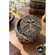 5 Adet Ağaç Adam Kutu Polyester Figürlü Dekoratif Kutu,  Ve Saklama İçin Tree Man Box Model Alk2349