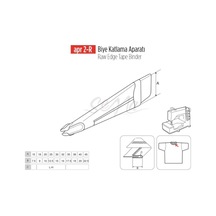 Lastik Biye Katlama Apara 12X6Mm / Apr 2-R