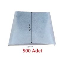 Çay Demleme Filtresi Boş Demlik Poşeti Büyük Endüstriyel Boy Kazan Galoşu Bonesi 15x15 Cm 500 Adet Ev Otel Cafe Horeca