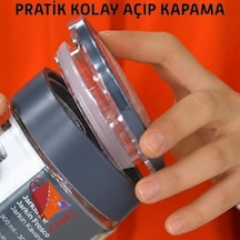 Cam Kavanoz, Cam Saklama Kabı, Hava Sızdırmaz Baklagil Kuruyemiş Kapları Pratik Kapaklı 1000 Ml 2'li Siyah