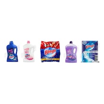 Bingo Yüzey Tem. Fresh 2.5 Lt + Yüzey Tem. Fresh 2.5 Lt + Renkliler İçin Toz Deterjan 1.5 Kg + Yüzey Tem. Fresh 2.5 Lt + Bulaşık 5'li Set Diğer