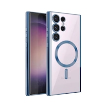 Samsung Galaxy Uyumlu S23 Ultra Kılıf Kross Magneticsafe Kapak - Sierra Blue Bz8683140481773