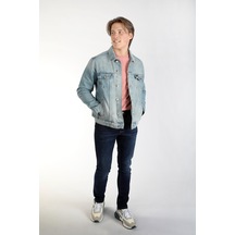 Lee Cooper Puebla Erkek Jean Ceket Caesar Blue Light-16620 Caesar Blue Lıght Açık Mavi