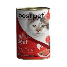 5 Adet Bestpet Sığır Etli Yetişkin Kedi Konservesi 400 Gr