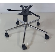 Kamusalmarket Makam Koltuğu Yıldız Ayak+Krom Piston+Çift Kollu Mekanizma
