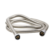 360 Dereceli Dönerli Duş Hortumu Banyo Spiral Hortumu Metal