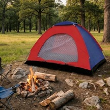 6 Kişilik Manuel Kurulum Kamp Çadırı Aile, Doğa, Piknik Ve Outdoor Kamp Çadırı 220x250x150 Cm Çok Renkli