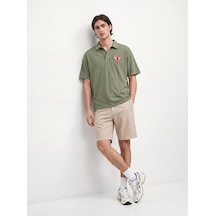 LTB Spor Comfort Fit Bej Bermuda