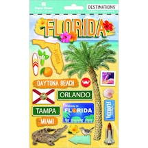 Seyahat Florida 2d Çıkartmaları, 3'lü Paket